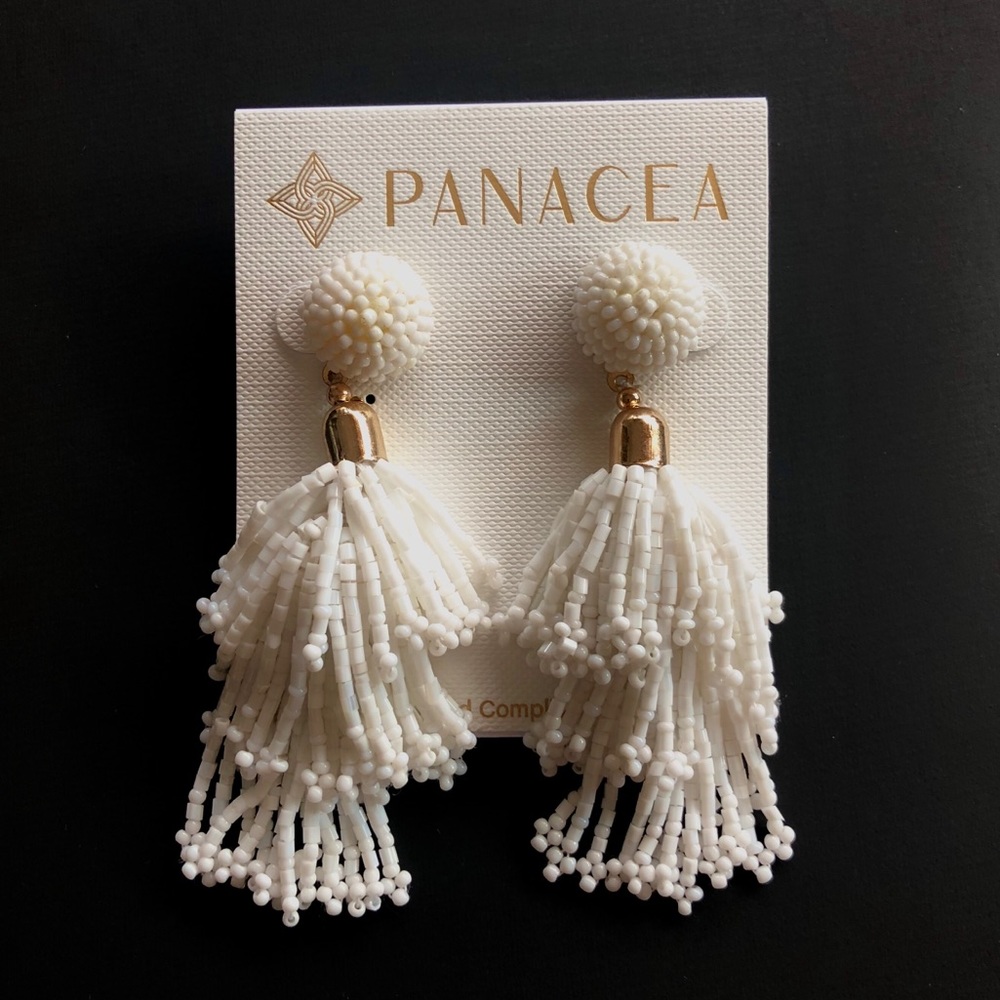 Panacea Beaded Tassel Earrings